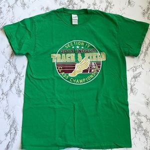 Kelly green track T-shirt